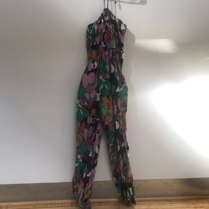 Vintage cotton floral jumpsuit